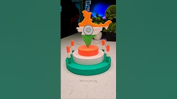 Independence day Special Craft Idea ❤️ Independence day Flag making 🇮🇳 Jai Hind 🇮🇳 #shorts #short