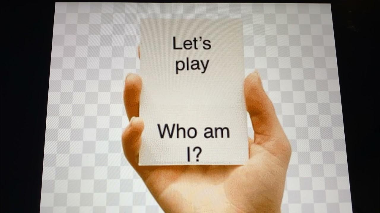 Let s play who am i youtube