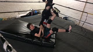 Wrestling- Satellite DDT + Spring board