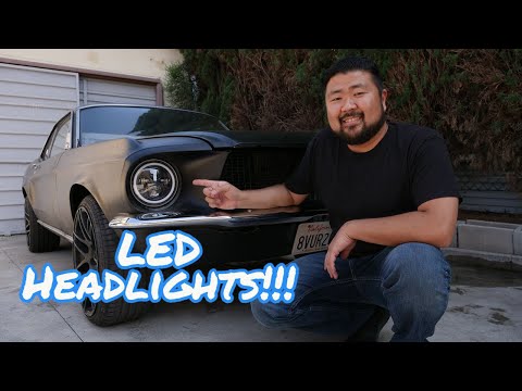LED headlights for the 1968 Mustang!!!