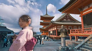 Kyoto, Japan (Kiyomizudera Temple)  4K Walking Tour & Captions with an Additional Information