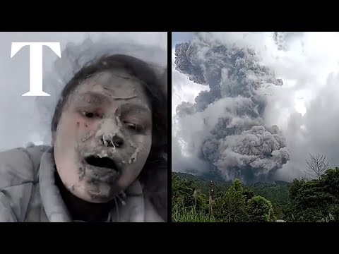 Hikers trapped on Mount Marapi as volcano erupts in Indonesia