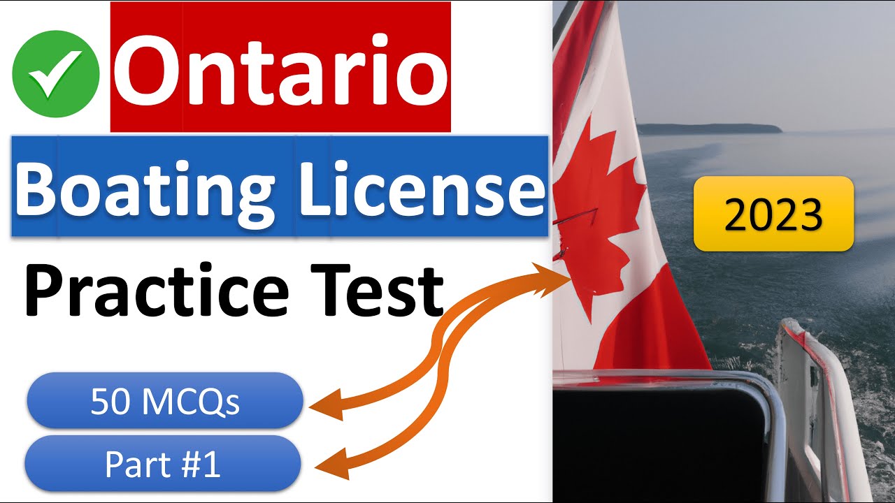 Ontario Boating License Practice Test 2023 Navigating Canadian Waters  Safely! 🛥️🍁 