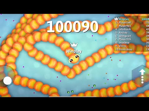 Snake.ioで100000スコアに達しました最高のゲームプレイ
