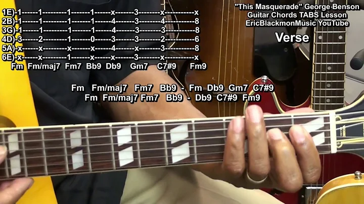 How To Play THIS MASQUERADE George Benson Guitar C...