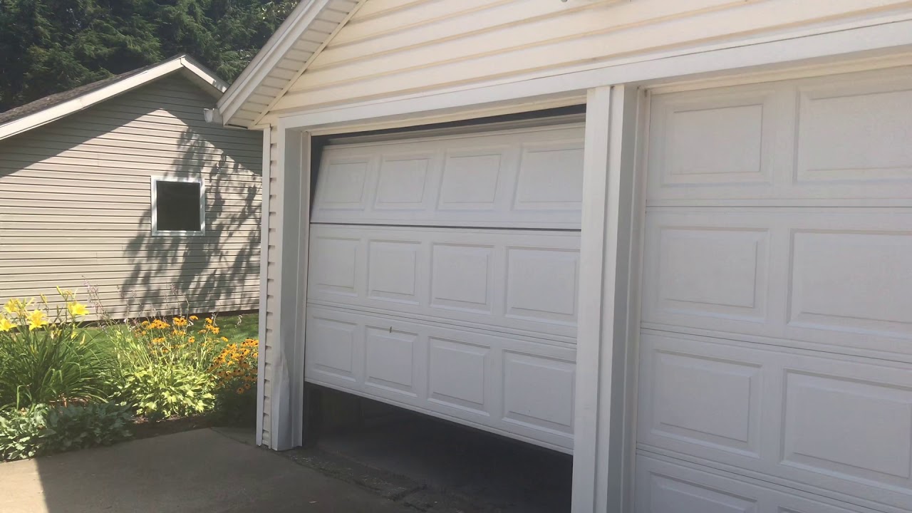 Garage Door Opening And Closing YouTube