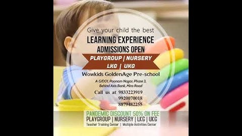 pre School Admission Open Play Group, Nursery Lkg,Ukg