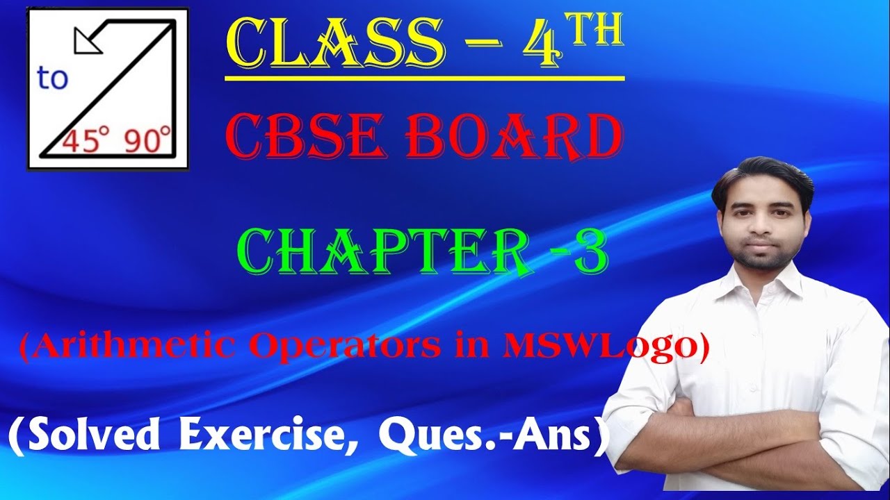 MSWLogo For Class 4 Solve Questions Answers Class 4 Cbse Computer 