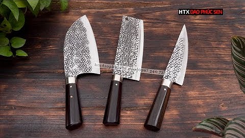 BỘ 3 DAO CÁN MUN KHÂU INOX MỚI LẠ, SANG TRỌNG - HÀNG CHUẨN CỦA HTX DAO PHÚC SEN