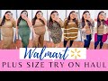 Plus Size Walmart Try On Haul I Plus Size Fall Clothing Haul I Walmart Try On October 2021