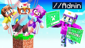 Using ADMIN COMMANDS on One Block (Minecraft)
