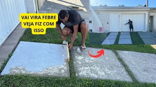 VEJA QUE IDEIA BRILHANTE COM APENAS 1 PRODUTO TRANSFORME O PISO PAREDE ESCADA E CALÇADAS ETC FÁCIL