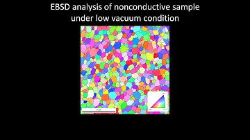 [Materials] EBSD of nonconductive ceramics under low vacuum condition
