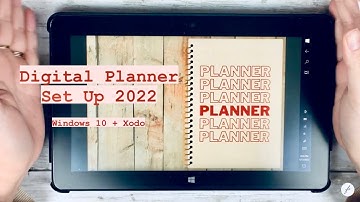 Digital Planner Set Up On Windows // 2022 Digital Planner on Xodo App