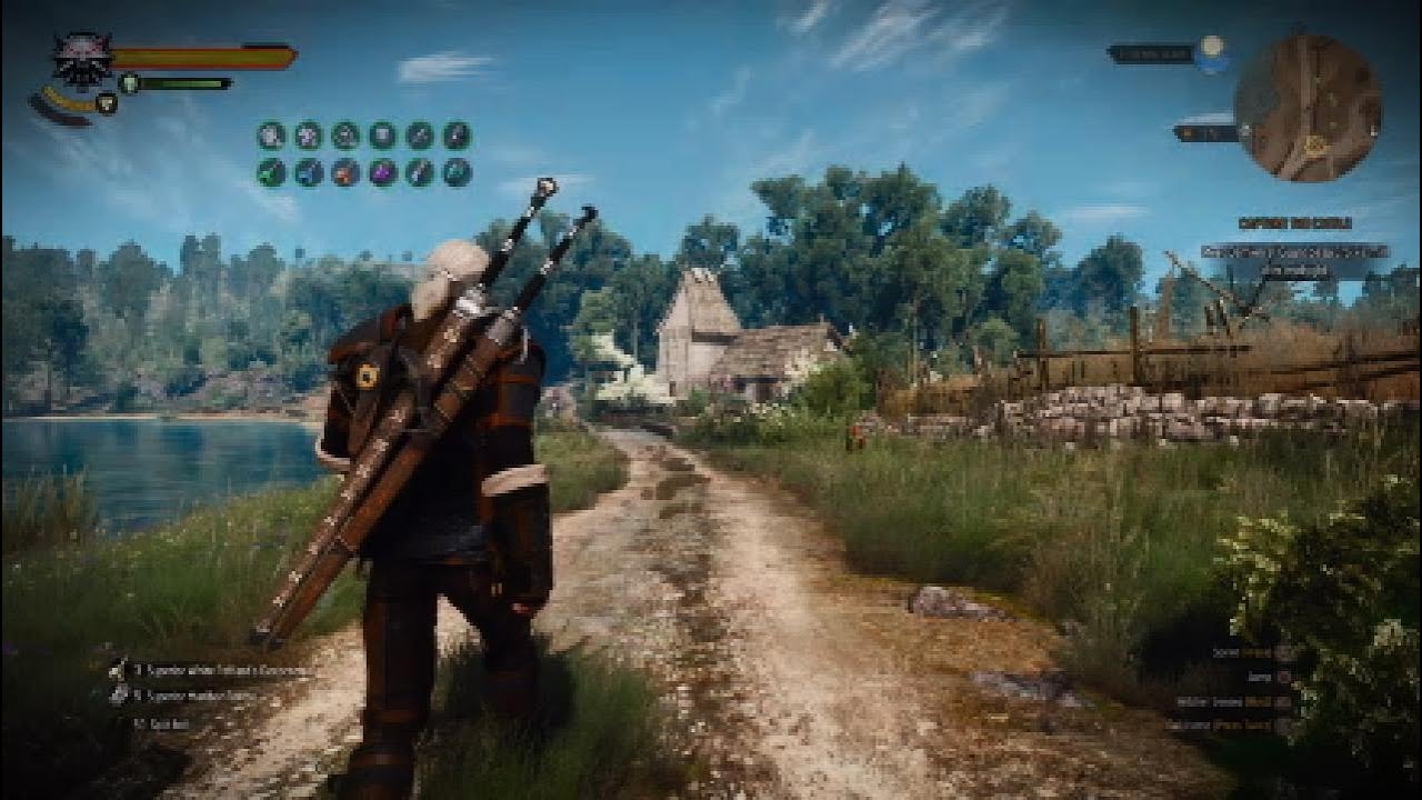 Witcher 3 Next Gen - Spellsword Adrenbow 100k Damage Build (Lvl 47, Deathmarch, New Game)