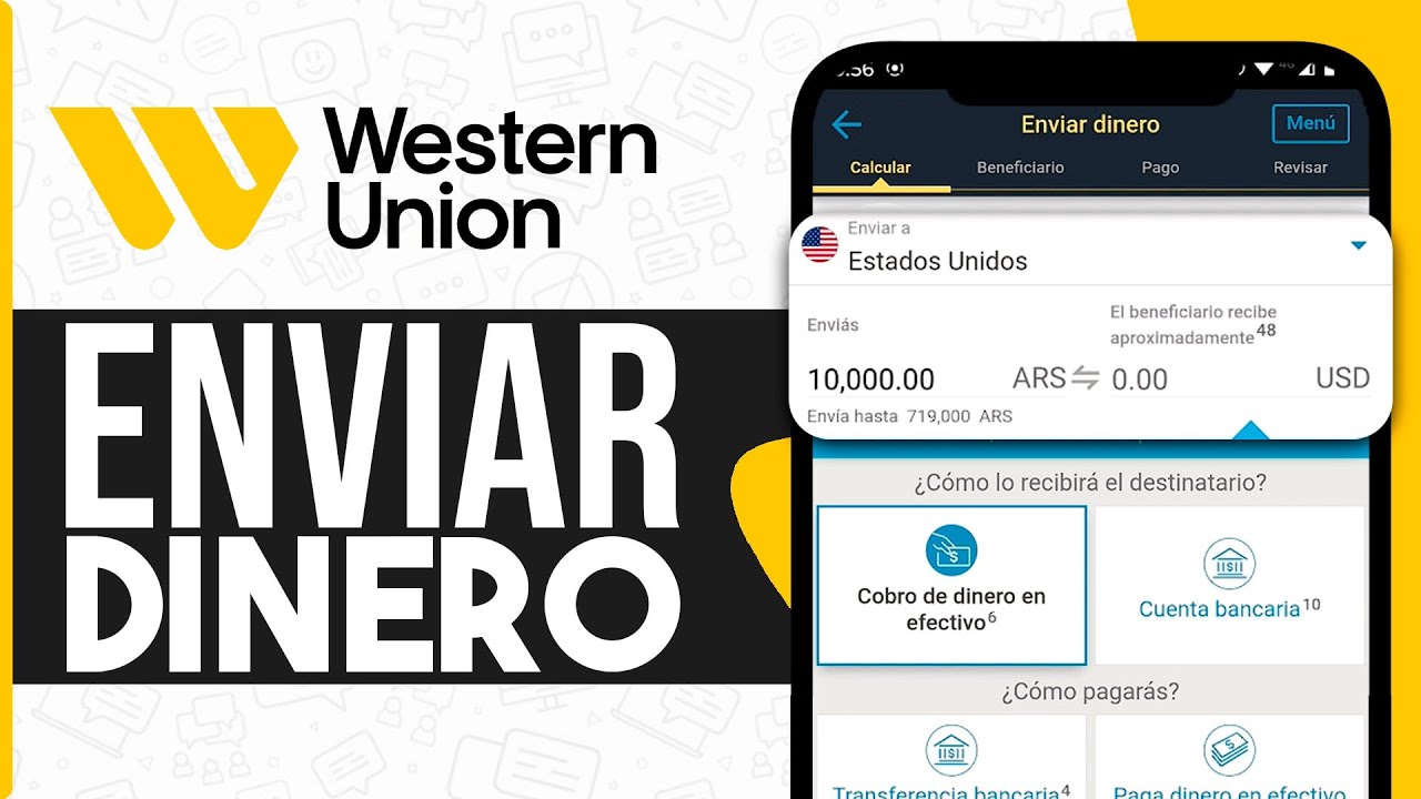 💵 Como ENVIAR DINERO por Western Union App (Actualizado 2024) - YouTube
