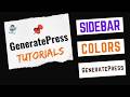 How to Customize Sidebar Colors in GeneratePress