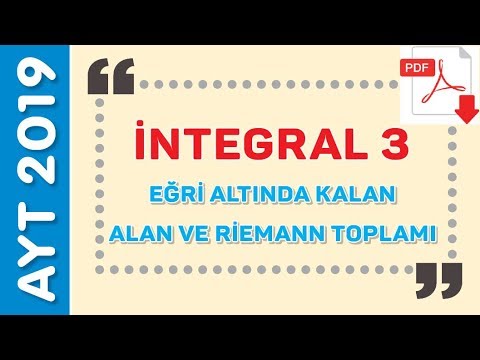 EĞRİ ALTINDAKİ ALAN VE RİEMANN TOPLAMI - EMRAH HOCA (PDF)