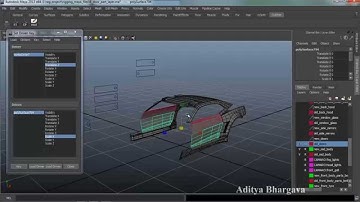 Car Transforming in Maya Tutorial Part 6 doors