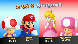 Mario Party 10 - Mario vs Peach vs Toad vs Toadette - Mushroom Park