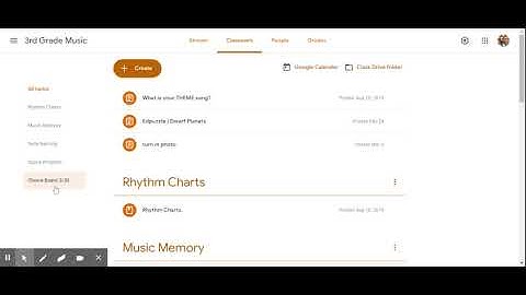 Creating Topics in Google Classroom