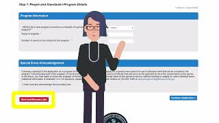 Submit a Program of Events Application