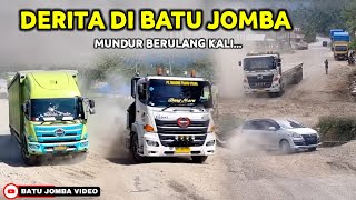 Terlalu Sulit Dilewati !!! Truk Trailer, Bus, Mobil FWD Dipaksa Mundur Berkali-kali Di Tanjakan