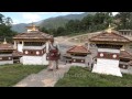 Elderly bhutanese man climbs up to dochula stupas bhutan