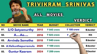 Director Trivikram Srinivas Hits & Flops Movies List || Trivikram All Movies Verdict 2024