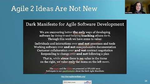 Agile 2 - from Agile 2 and DevOps - Why We Need Both