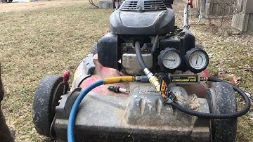 how to do a LEAK DOWN test on a lawnmower