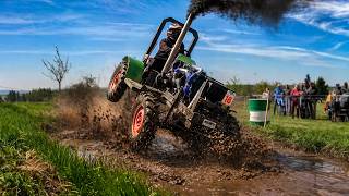 Slammed Into the Mud! 4x4 Tractors Battle in Extreme Off-Road Chaos