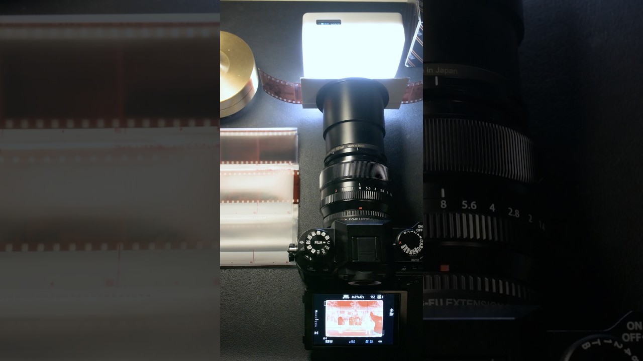 🏠お家でネガデュープ。解説動画のリンクは概要欄に書いてます。フィルムスキャンではなくネガデュープというらしい💡 #photography #nikon #filmphotography