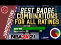 Best Badge Combinations for all 3 Point Ratings