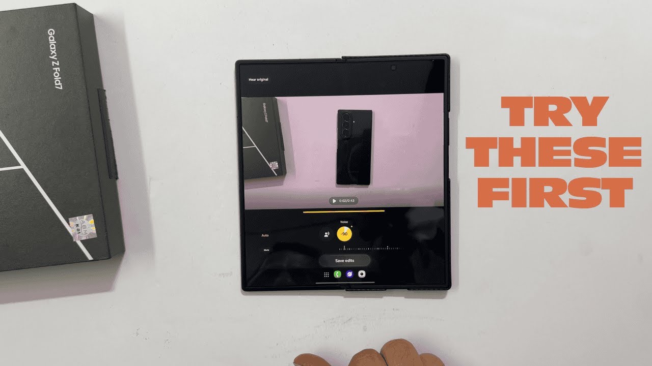 Samsung Galaxy Z Fold 7 - First 8 Settings to change (Tips and Tricks ...