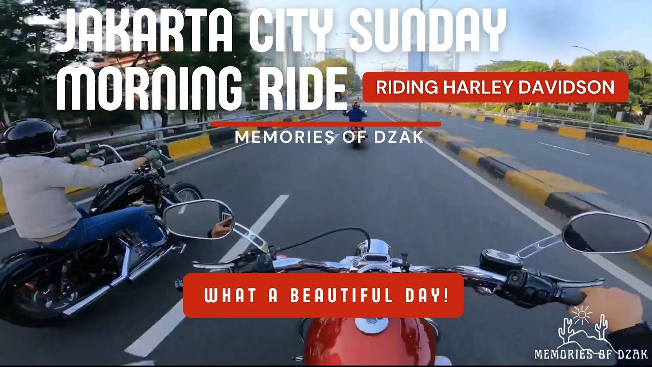 Jakarta City Sunday Morning Ride with Harley Davidson Sportster 883 & Street 500