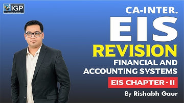 CA-Inter.| EIS Revision | Financial & Accounting Systems | Ch-2 | By Rishabh Gaur