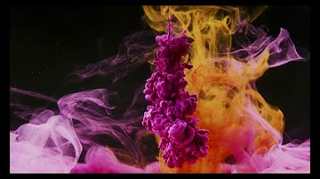 Colorful Ink Diffusion in Water 4K FHD