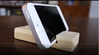 Diy Wooden Cell Phone Holder #shorts