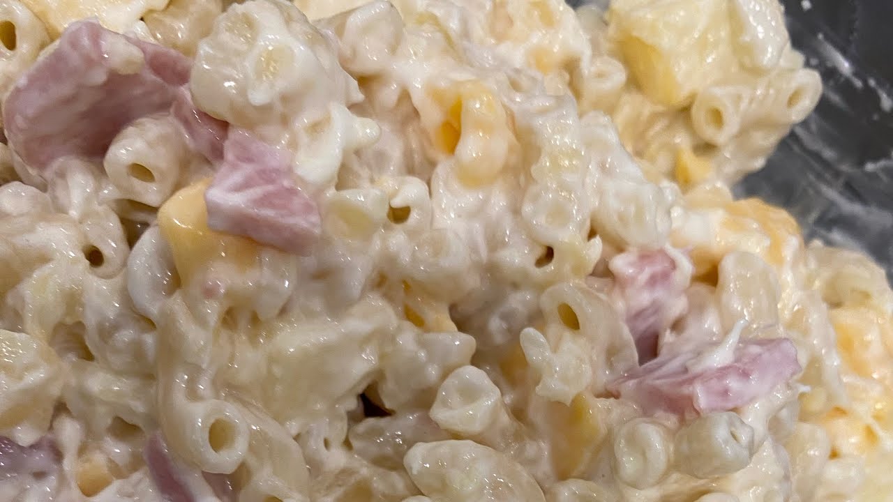 Ensalada 🥗 fria de Coditos !! Coditos con queso y jamón fácil y ...