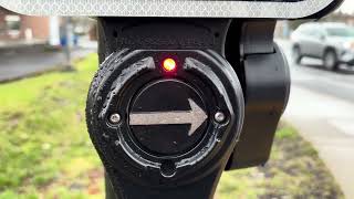 Tualatin Sherwood rd & regal cinema/shopping center in Sherwood OR. Crosswalk button (weird)