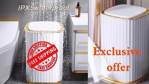 Smart Sensor Garbage Bin Kitchen Bathroom Toilet Trash Can Best Automatic Induction Waterproof