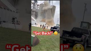 Grain Elevator Collapses!!! #farmsafety #farmlife