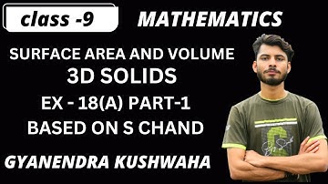 "3D Solid Geometry for Class 9: A Comprehensive Study of Surface Area and Volume" part 1I@mathsbyGK