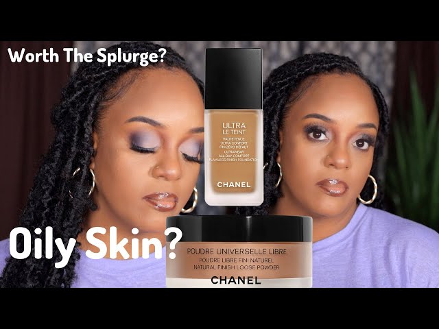 Review & Wear Test Chanel Le Teint ULTRAWAER Foundation 121 Natural Loose  Finish Powder 121 