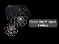 Flower Wire Wrapped Earrings