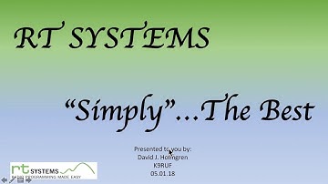 RT Systems  - From a User