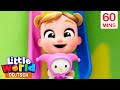 10 kleine Babys auf der Rutsche | Cartoons und Kinderlieder | Little World Deutsch