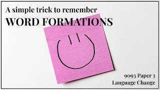 Remember the English Word Formation Types with a Simple Acronym | 9093 English Language