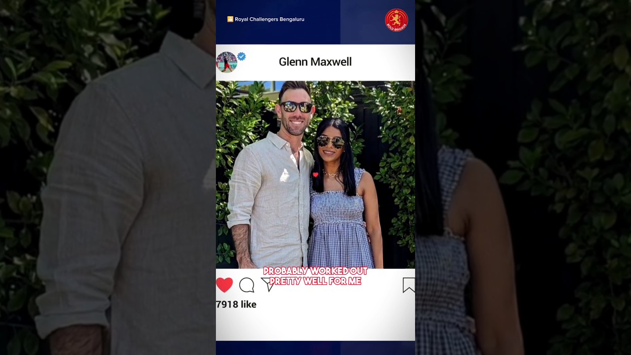 GLENN MAXWELL TALKS ABOUT HIS WORK-LIFE BALANCE ft. VINI RAMAN 💯 | RCB - IPL 2024 | 